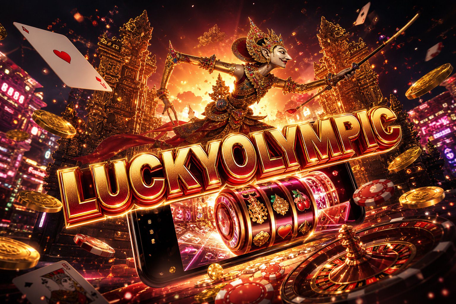 Ilustrasi kalender turnamen LUCKYOLYMPIC dengan papan klasemen komunitas