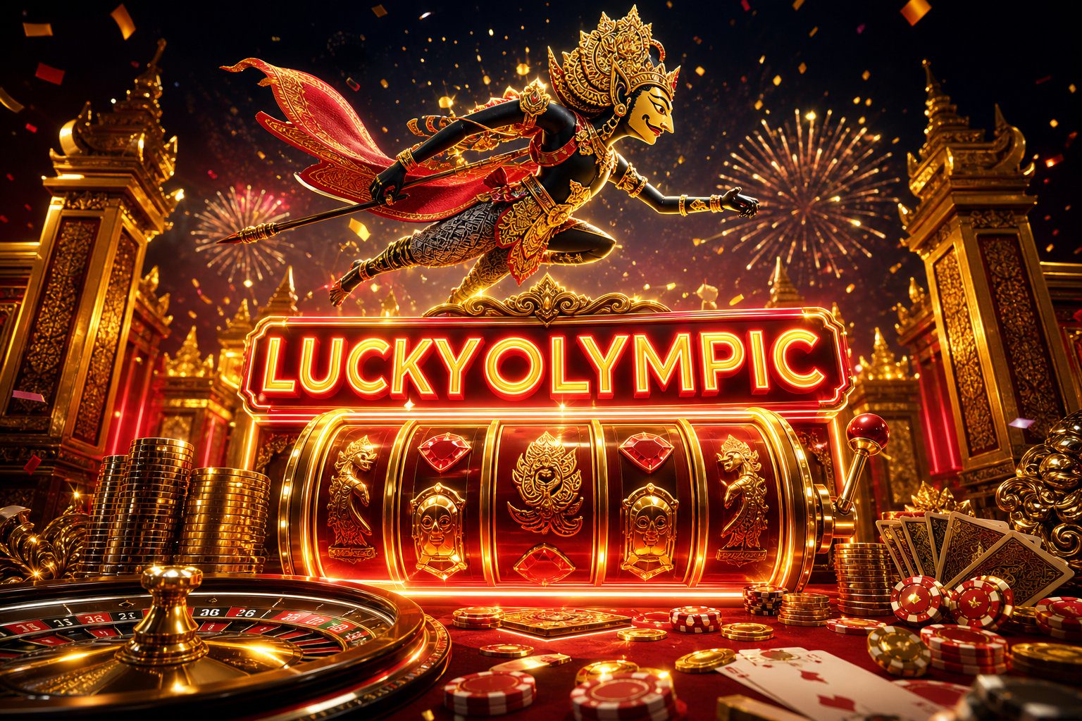 Kartu hadiah pendaftaran dan koin gratis untuk pengguna baru LUCKYOLYMPIC