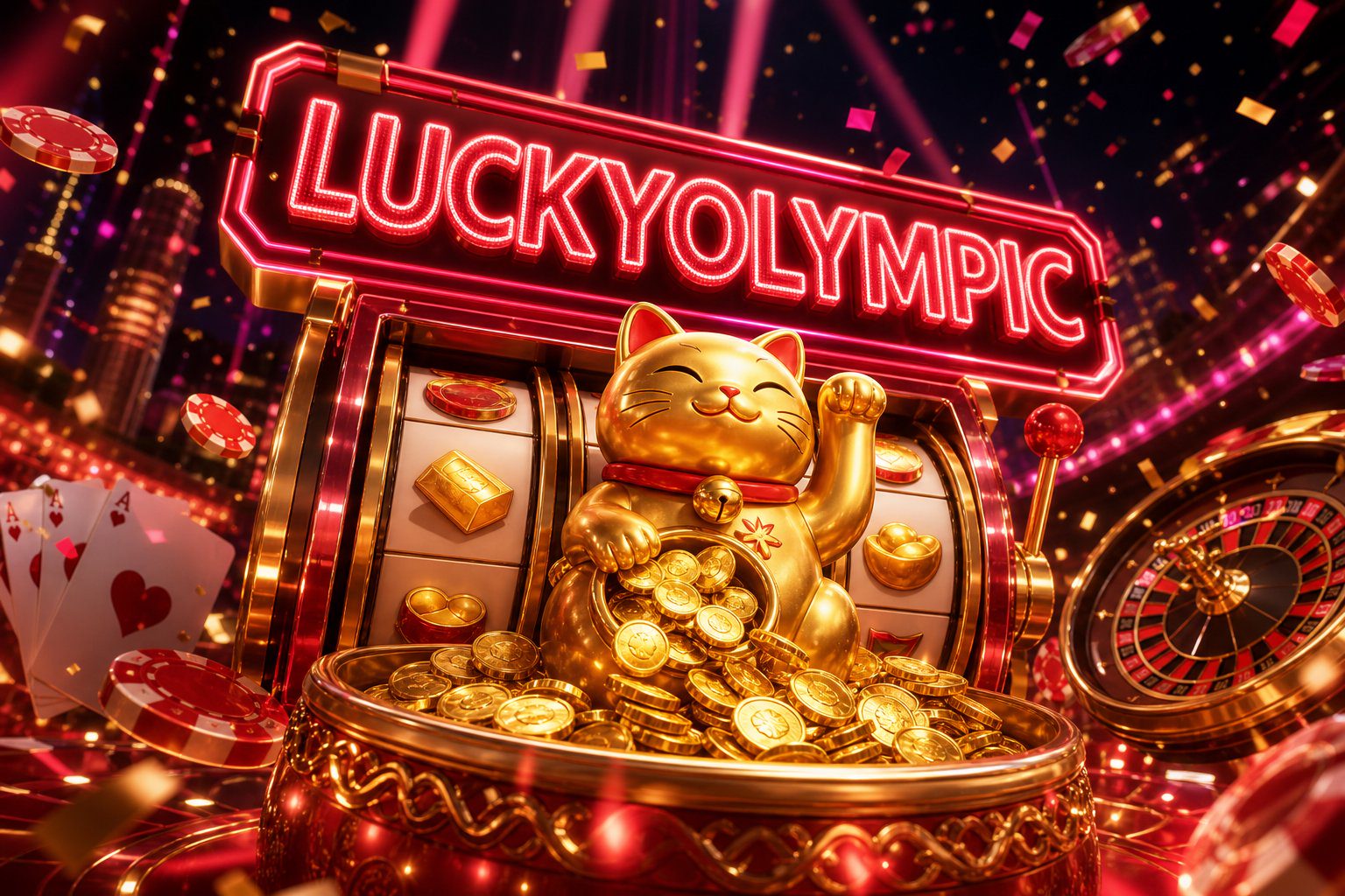 Tampilan antarmuka Sugar Rush di LUCKYOLYMPIC dengan papan skor dan jadwal sesi komunitas