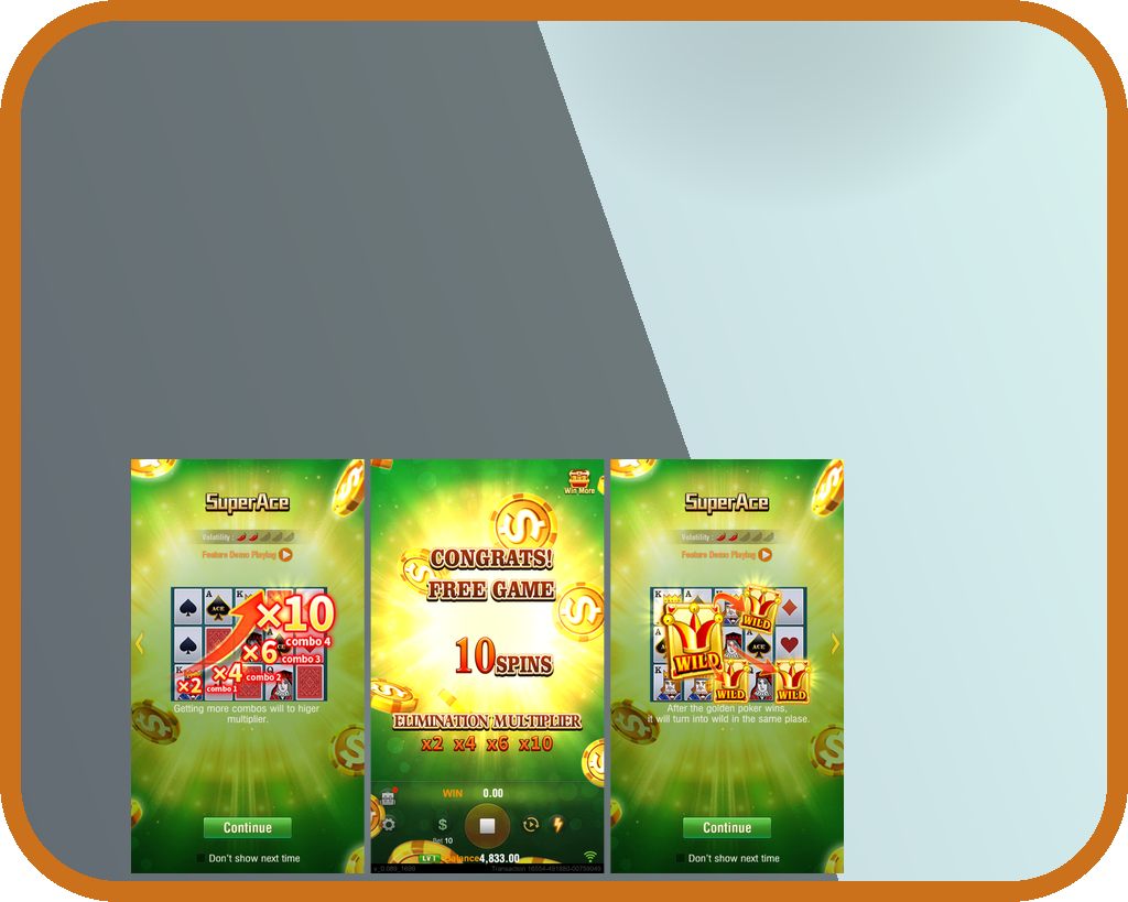 Super Ace · Tampilan Antarmuka LUCKYOLYMPIC
